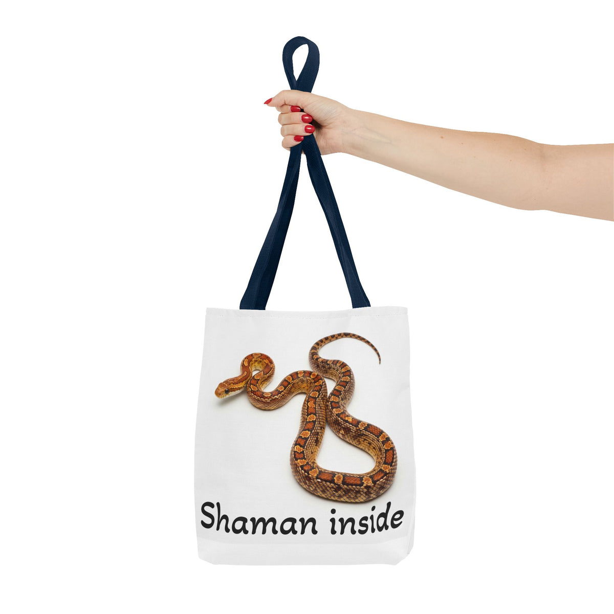 Shaman Inside Snake Tote Bag – Boho Spiritual AOP Carryall