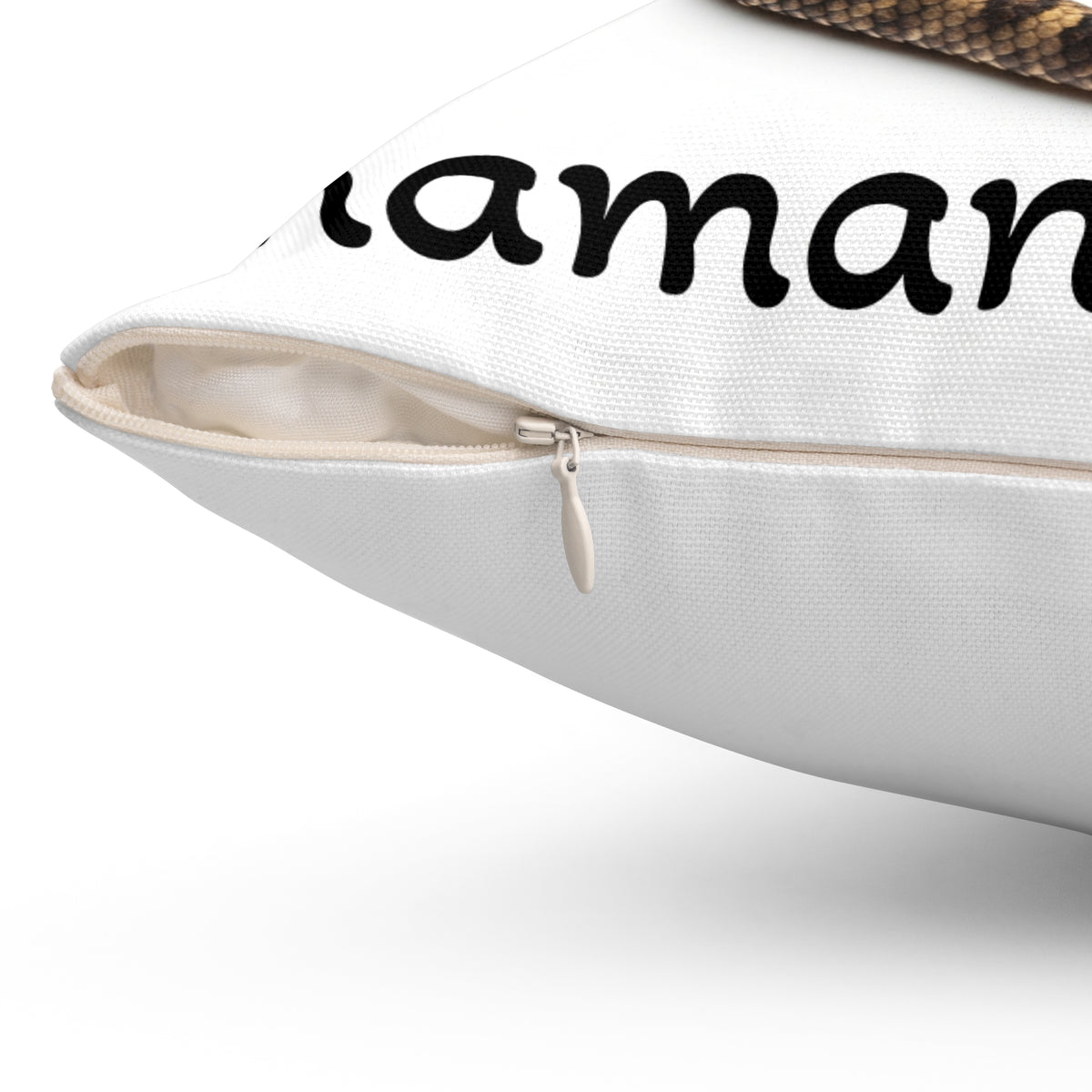 Cuscino decorativo stampa serpente/vipera — Cuscino d'arredo “Shaman Inside”