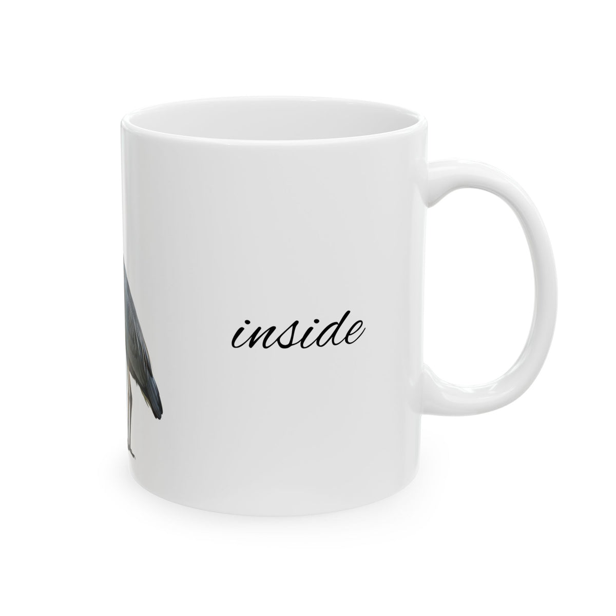 🪶 Tazza Grey Heron Spirit – Calma in movimento