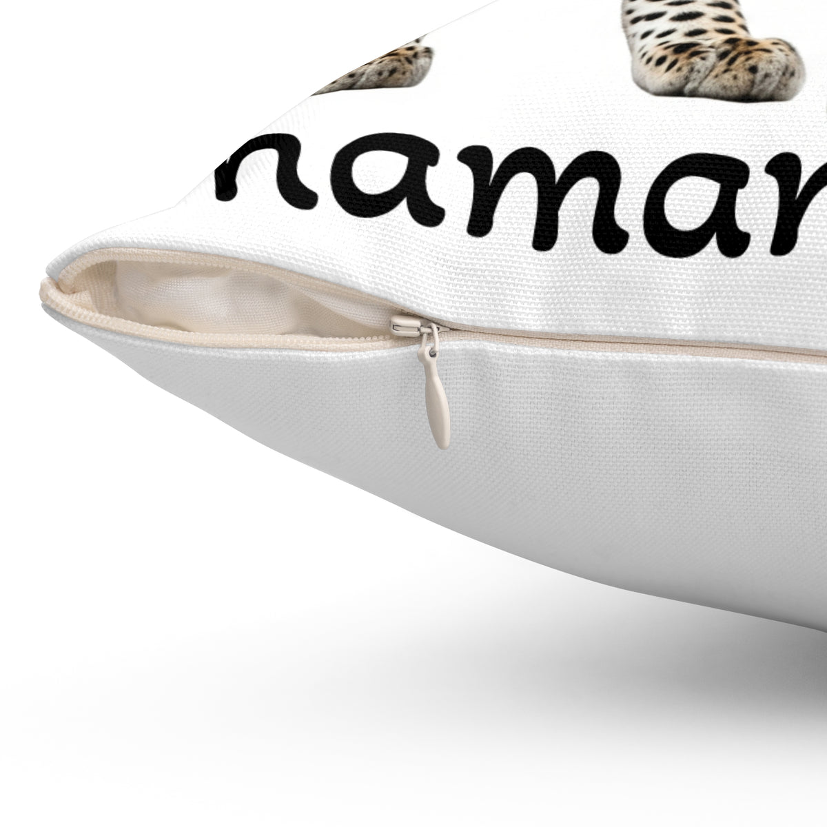 Cuscino quadrato decorativo leopardato “Shaman Inside” — Cuscino d'arredo a tema natura