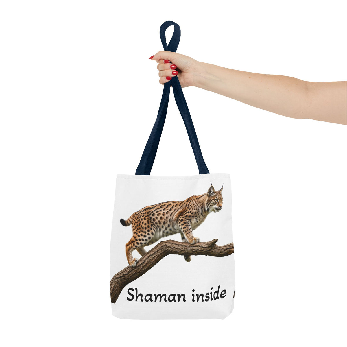 Lynx 'Shaman Inside' Tote Bag - Wildlife Spirit Animal Canvas Tote