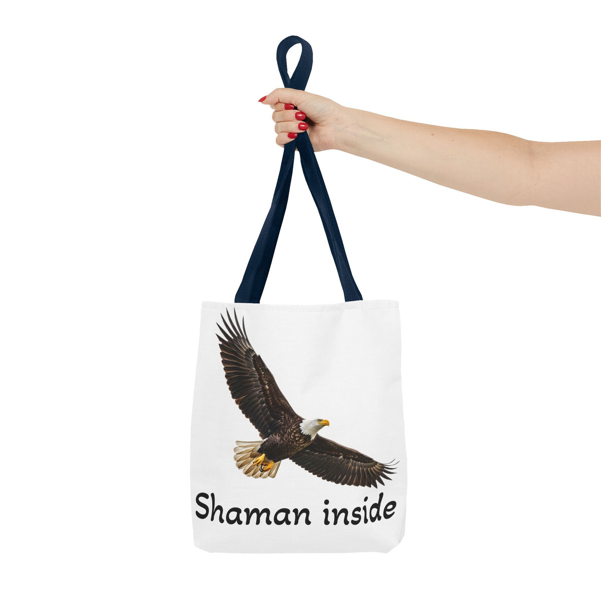 Bald Eagle 'Shaman Inside' Tote Bag