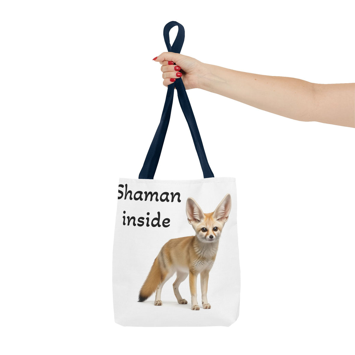 Borsa tote Shaman Inside Fennec Fox – Graziosa borsa per la spesa e per tutti i giorni con stampa di animale spirituale