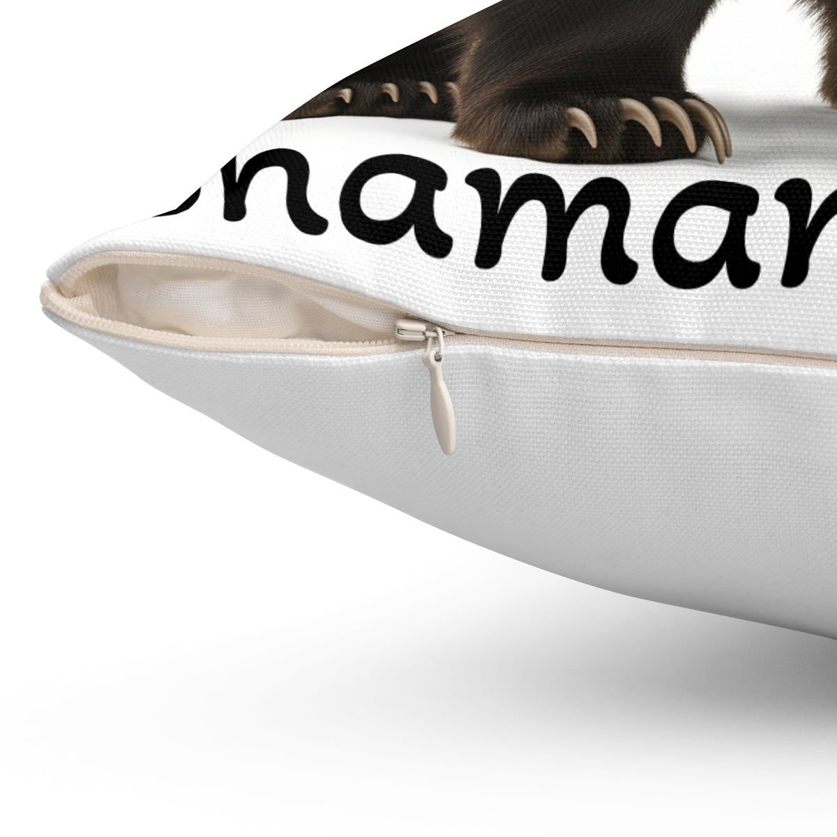 Grizzly Bear-Themed Decorative Pillow