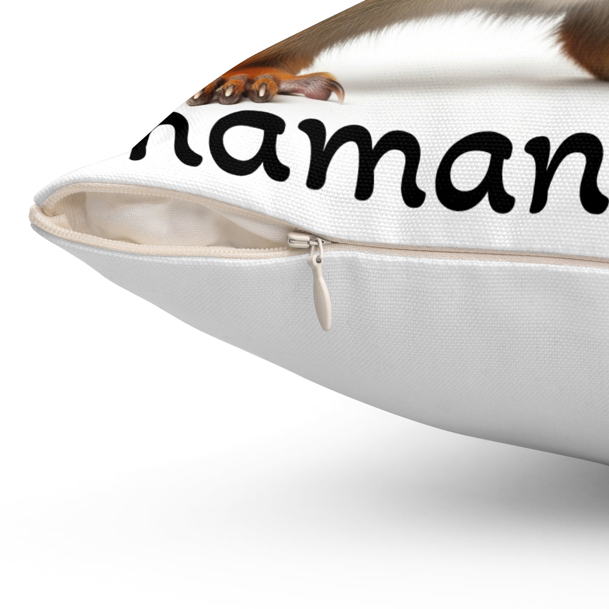 Red Squirrel Decorative Pillow — Cute Woodland Animal Accent Cushion