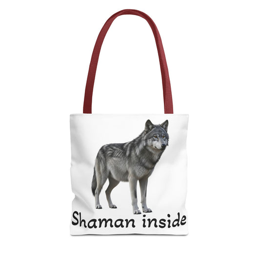 Borsa tote Lupo 'Shaman Inside' – Borsa in tela natura spirituale