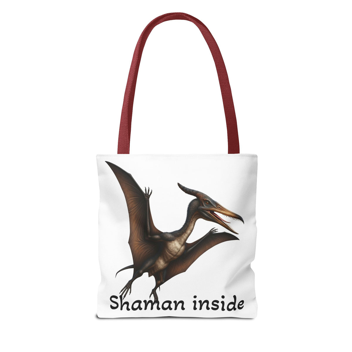 Shaman Inside Tote Bag — Pterosaur Spirit Animal Canvas Tote