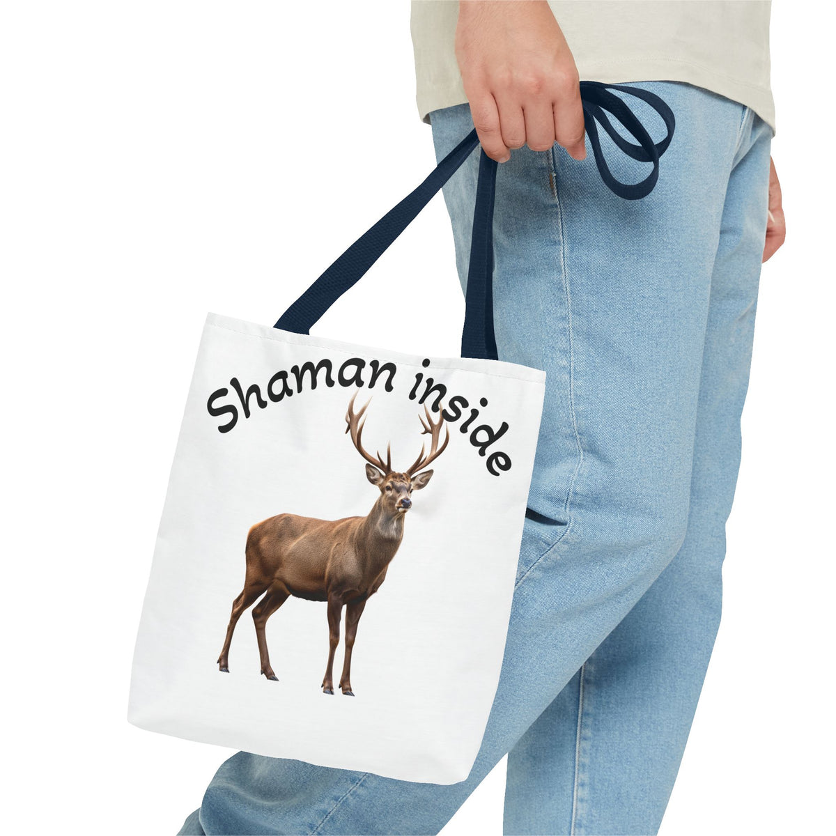 Shaman Inside Deer Tote Bag