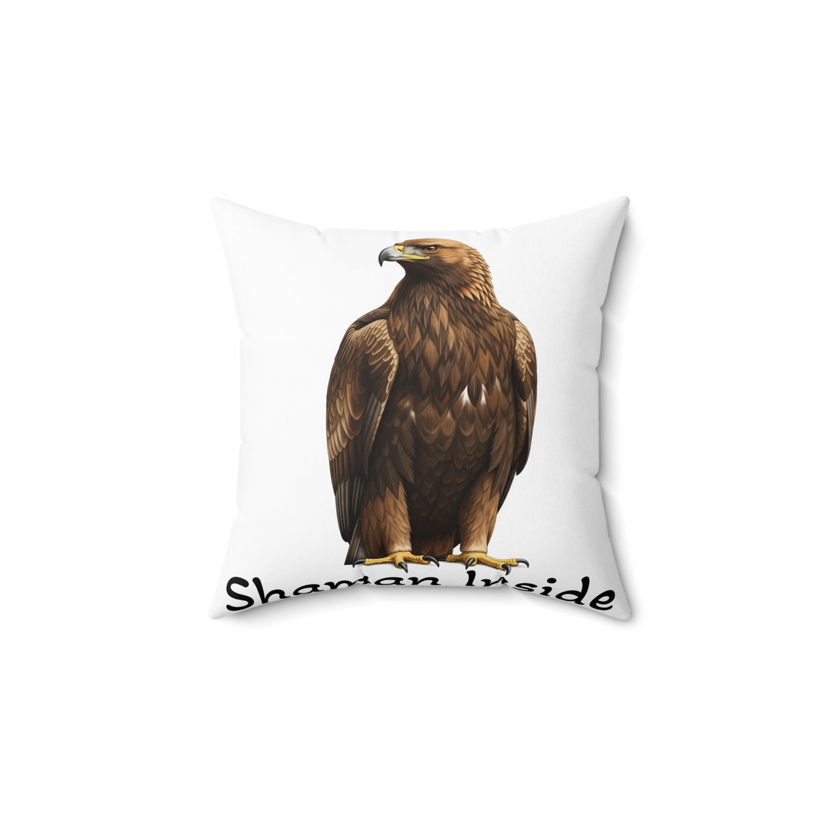 Fodera per cuscino quadrato Aquila Reale, Decorazione fauna selvatica, Regalo per amanti degli animali, Cuscino per la casa, Accessorio ispirato alla natura