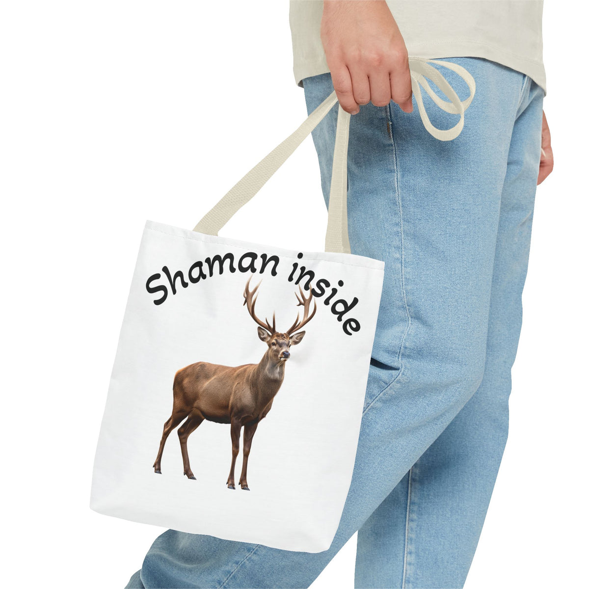 Shaman Inside Deer Tote Bag