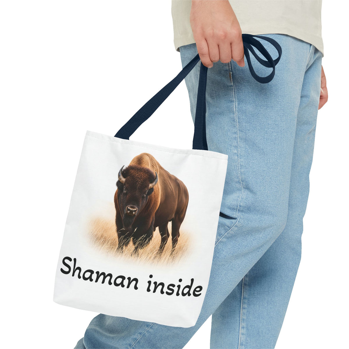 Buffalo 'Shaman Inside' Tote Bag