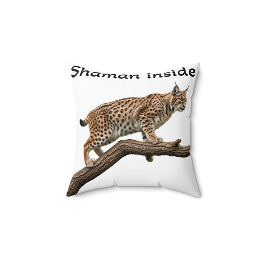 Cuscino decorativo Sciamano dentro la lince rossa