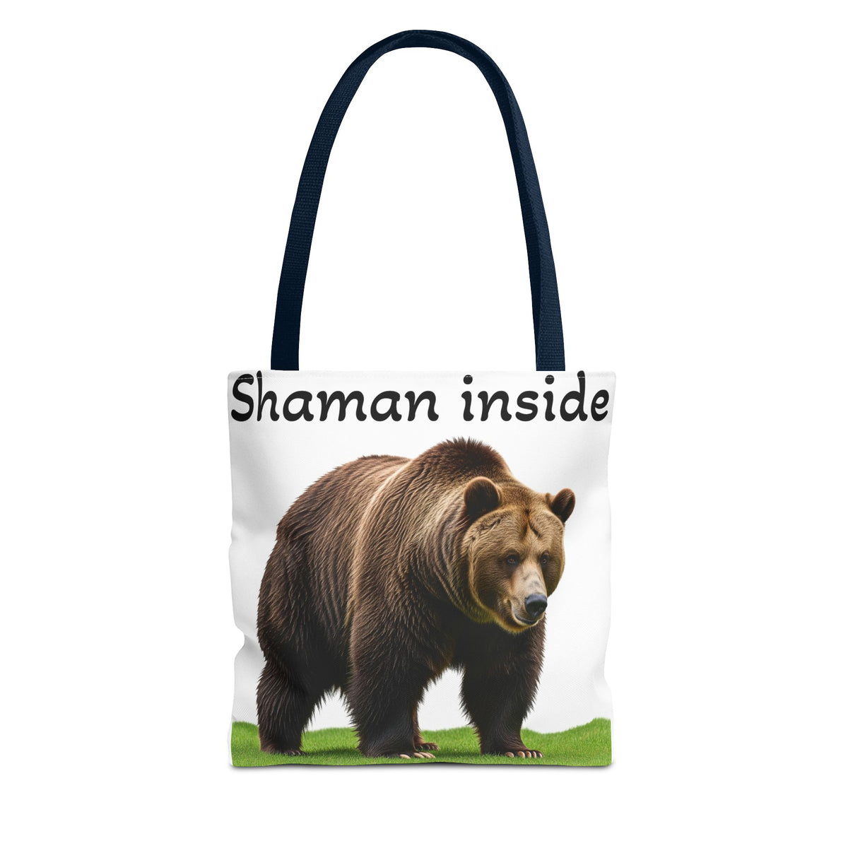 Borsa tote Shaman Inside Bear — Borsa riutilizzabile con spirito guida animale spirituale