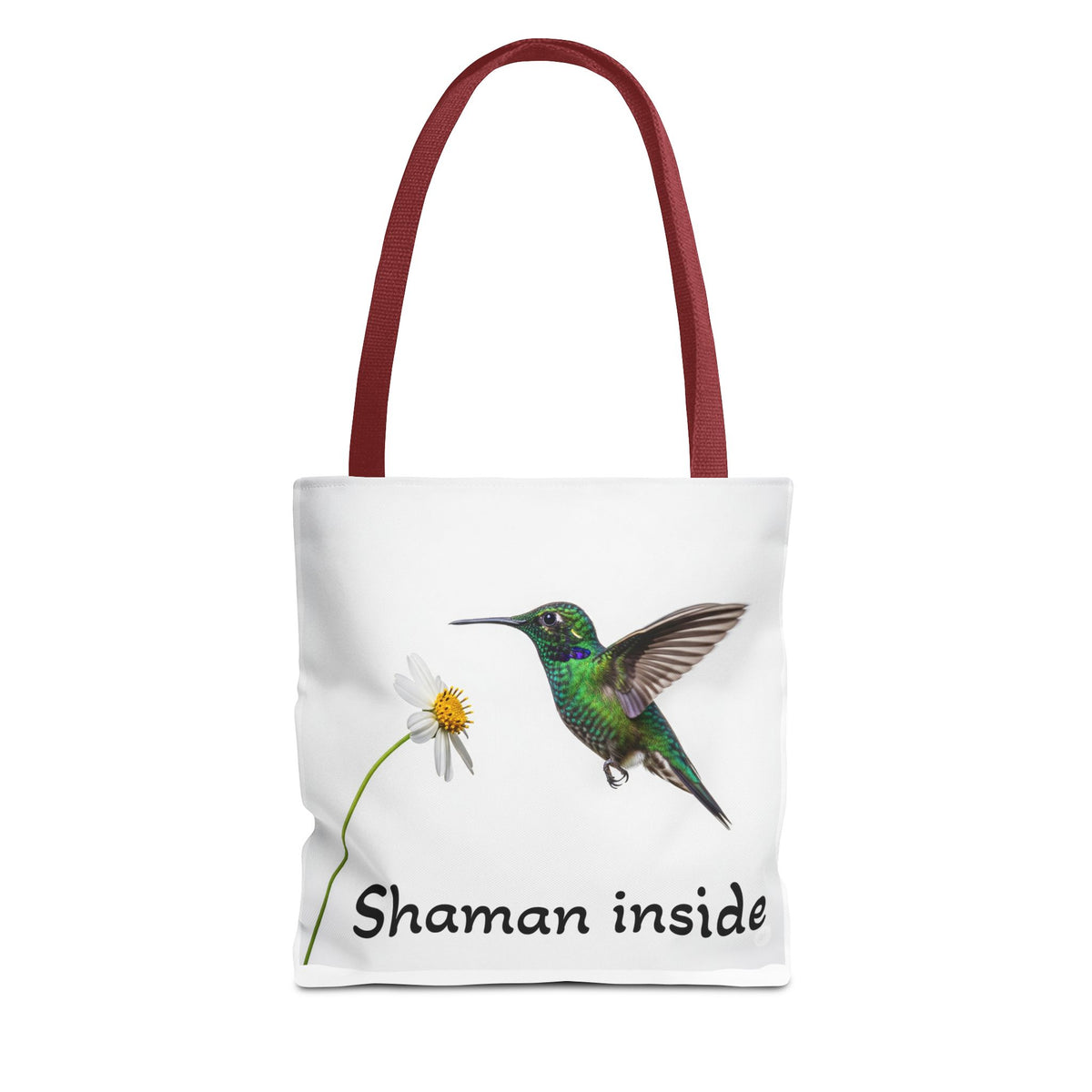 Borsa tote 'Shaman Inside' con colibrì — Shopper dallo spirito naturale