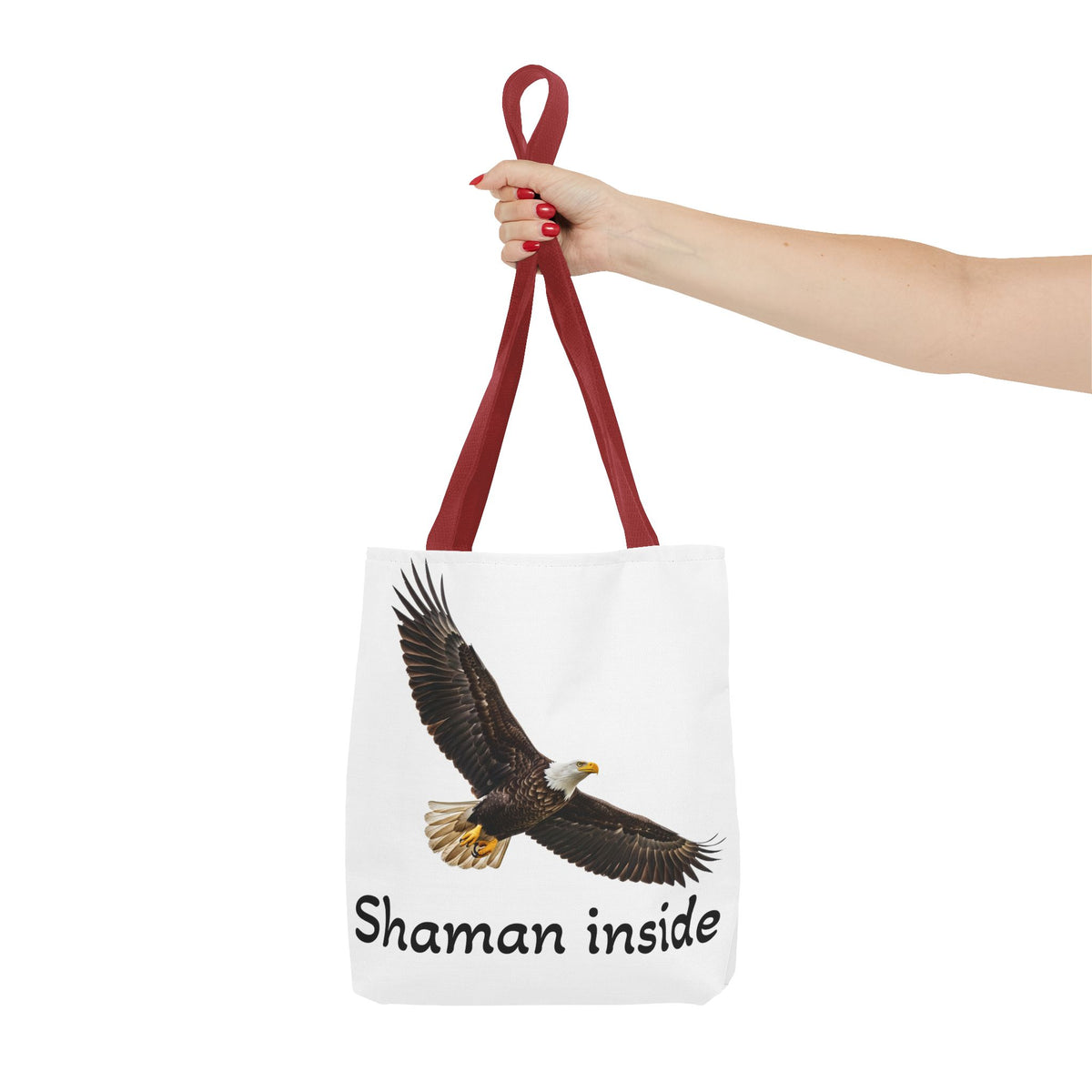Bald Eagle 'Shaman Inside' Tote Bag