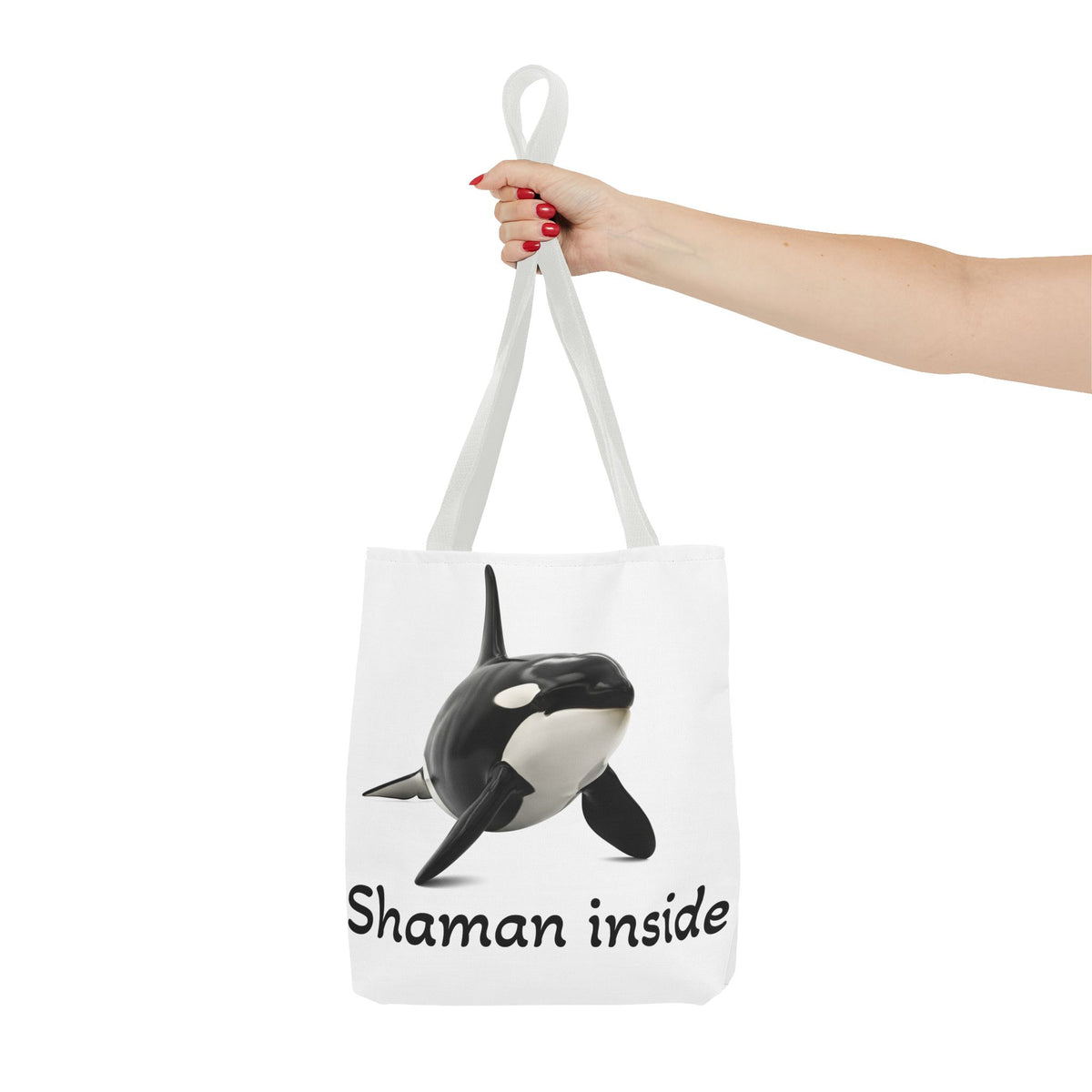 Orca "Shaman Inside" Tote Bag – Spiritual Whale Beach Market Bag