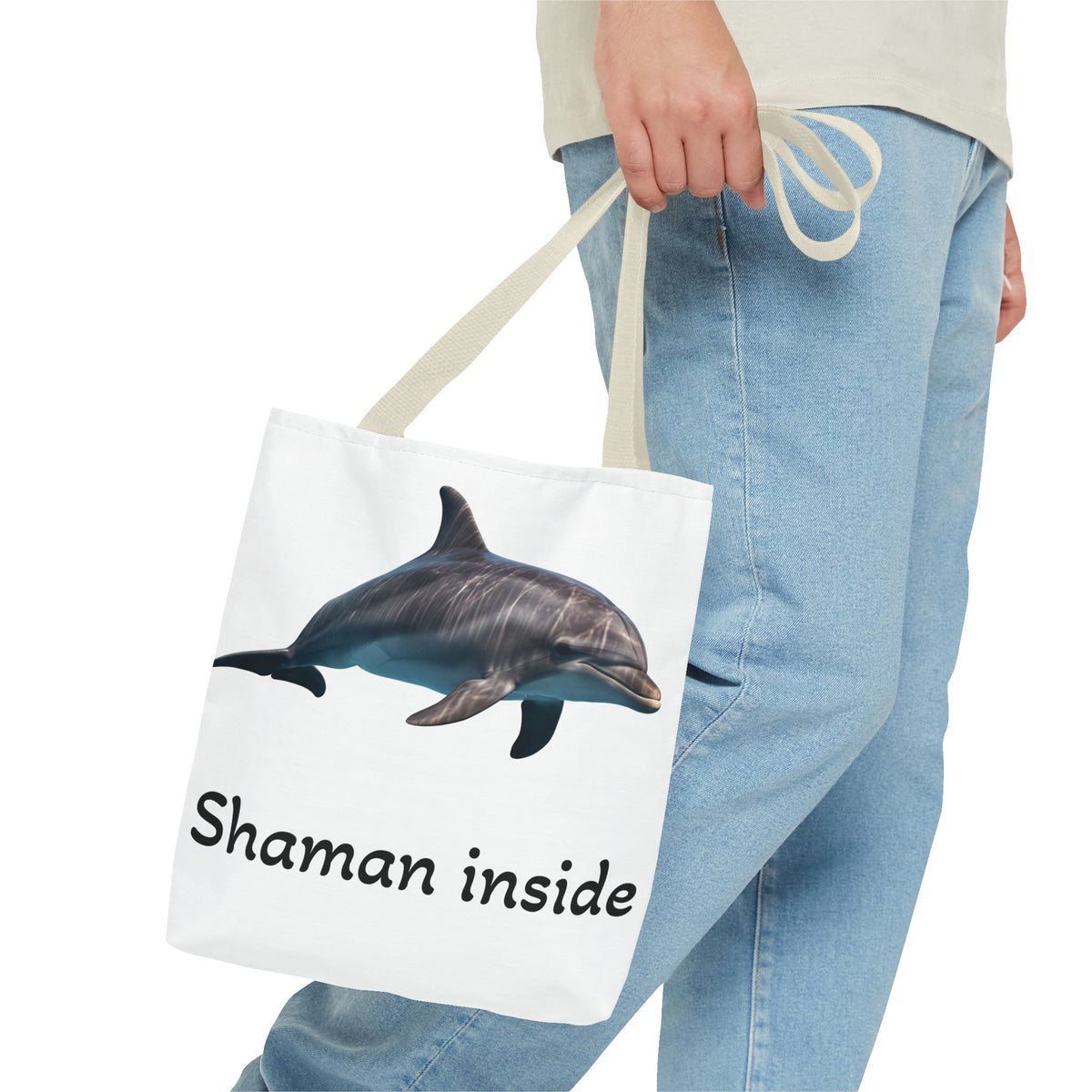 Borsa tote con grafica "Shaman Inside" di Dolphin