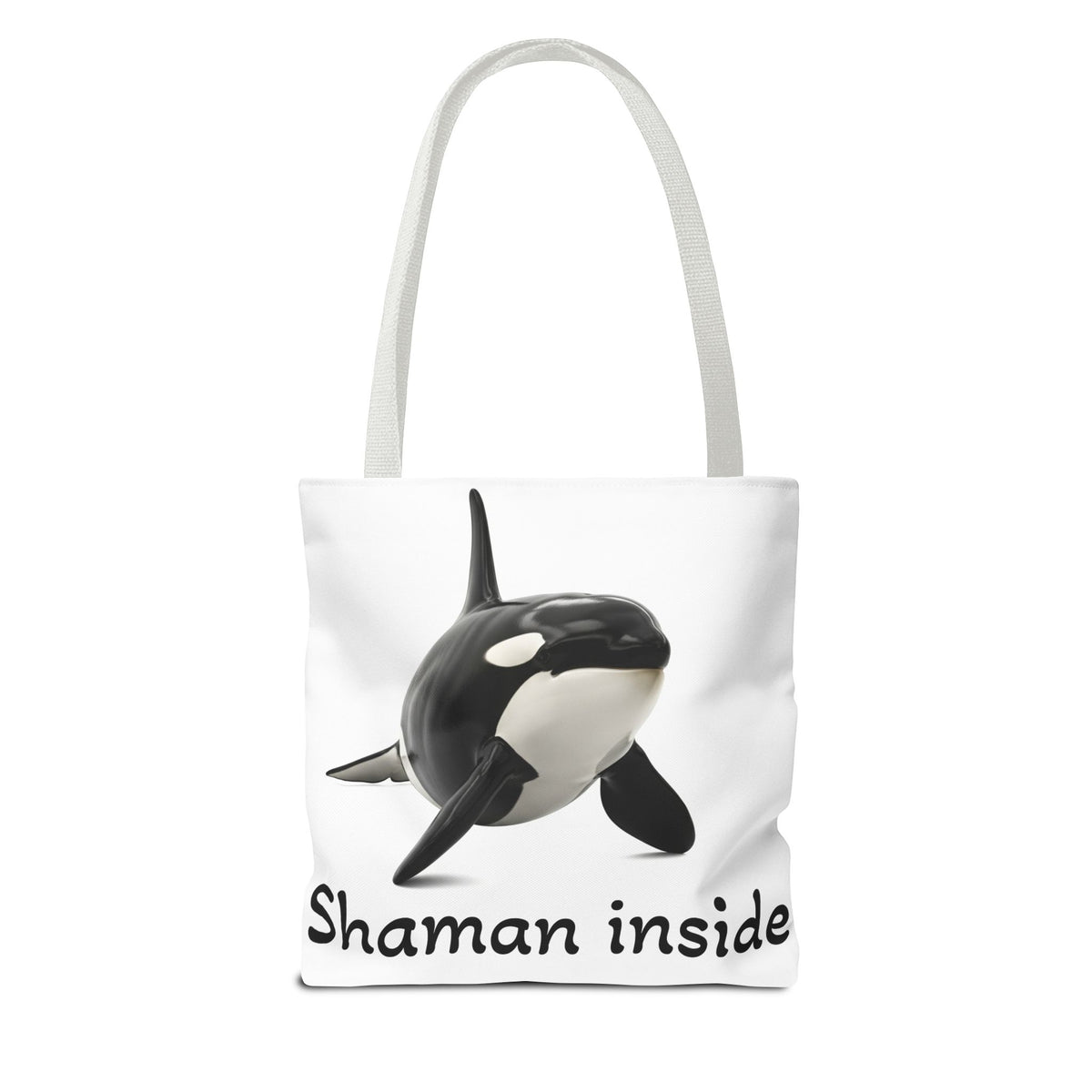 Orca "Shaman Inside" Tote Bag – Spiritual Whale Beach Market Bag