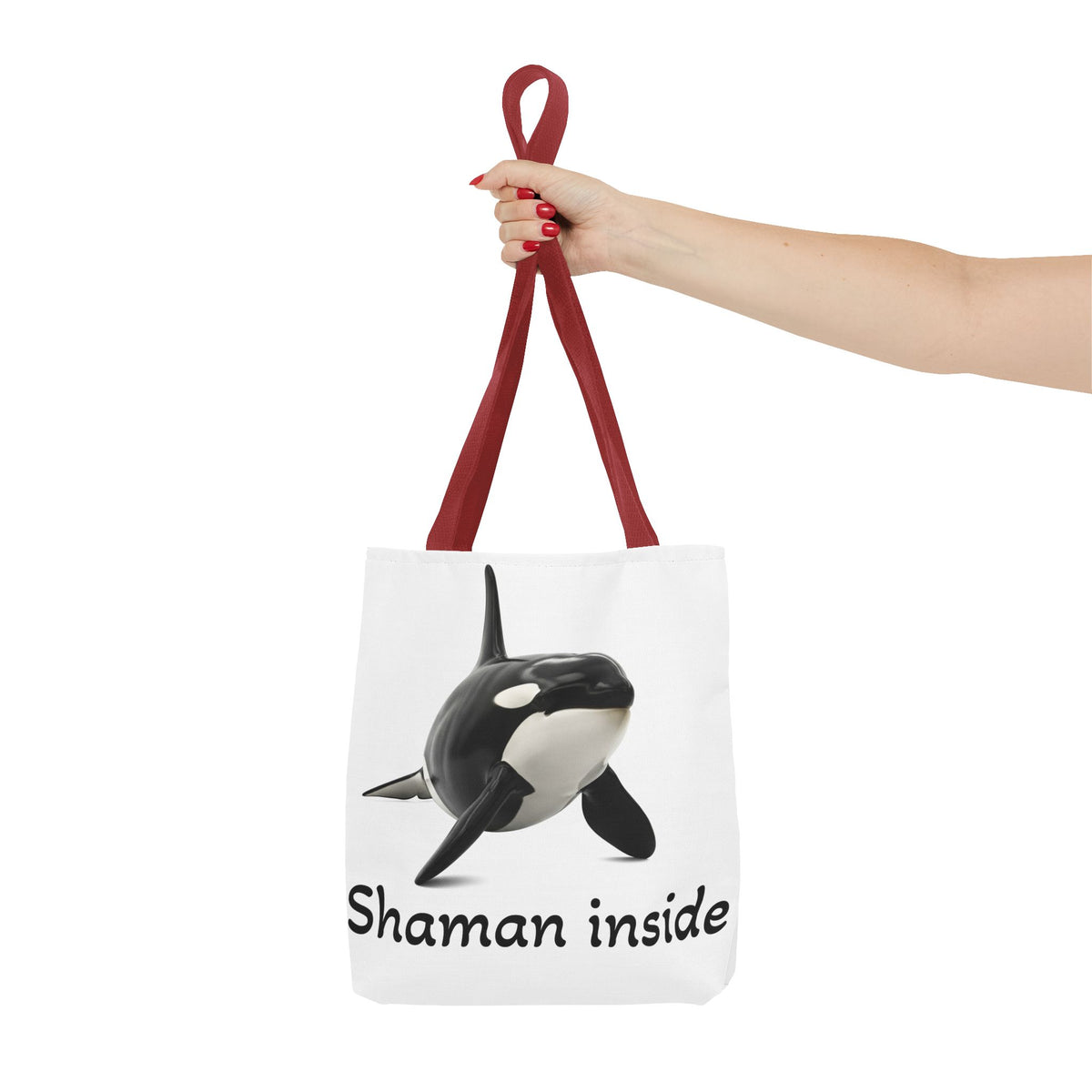 Orca "Shaman Inside" Tote Bag – Spiritual Whale Beach Market Bag
