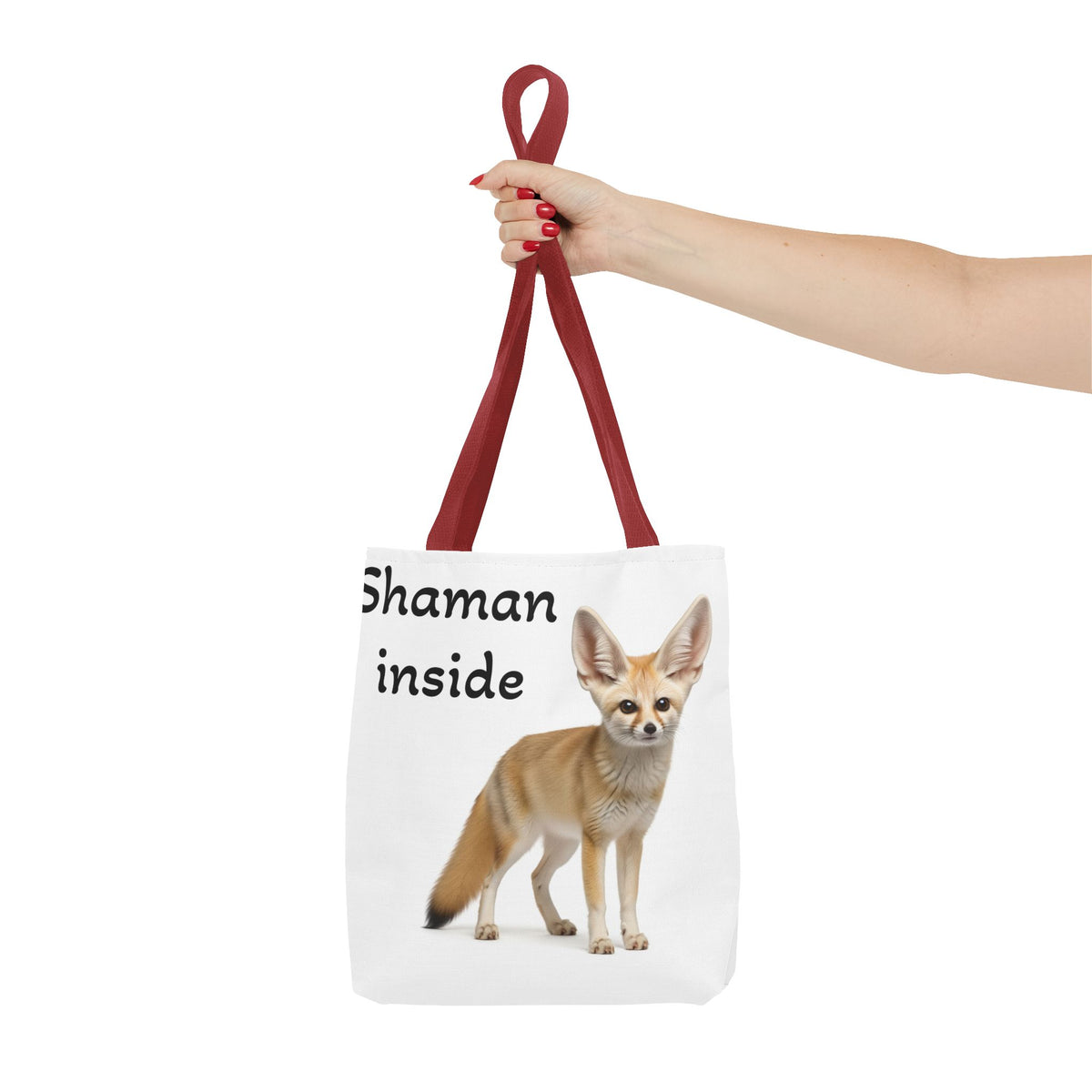 Borsa tote Shaman Inside Fennec Fox – Graziosa borsa per la spesa e per tutti i giorni con stampa di animale spirituale