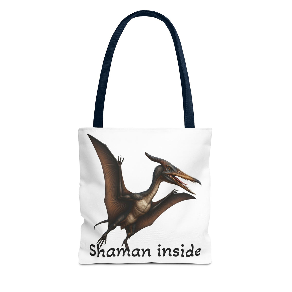 Shaman Inside Tote Bag — Pterosaur Spirit Animal Canvas Tote