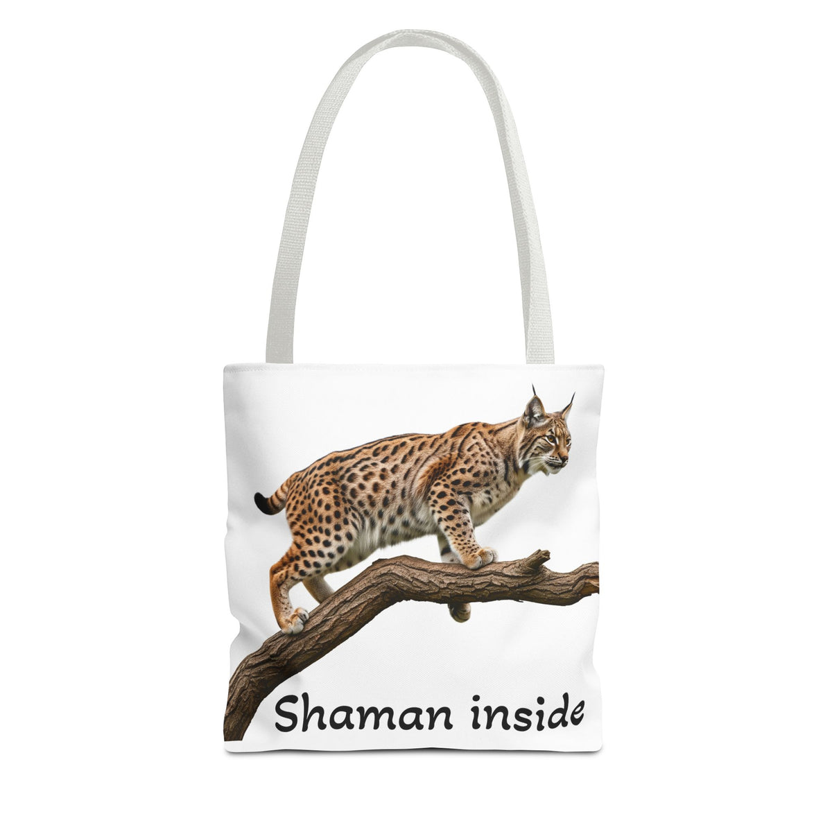 Lynx 'Shaman Inside' Tote Bag - Wildlife Spirit Animal Canvas Tote