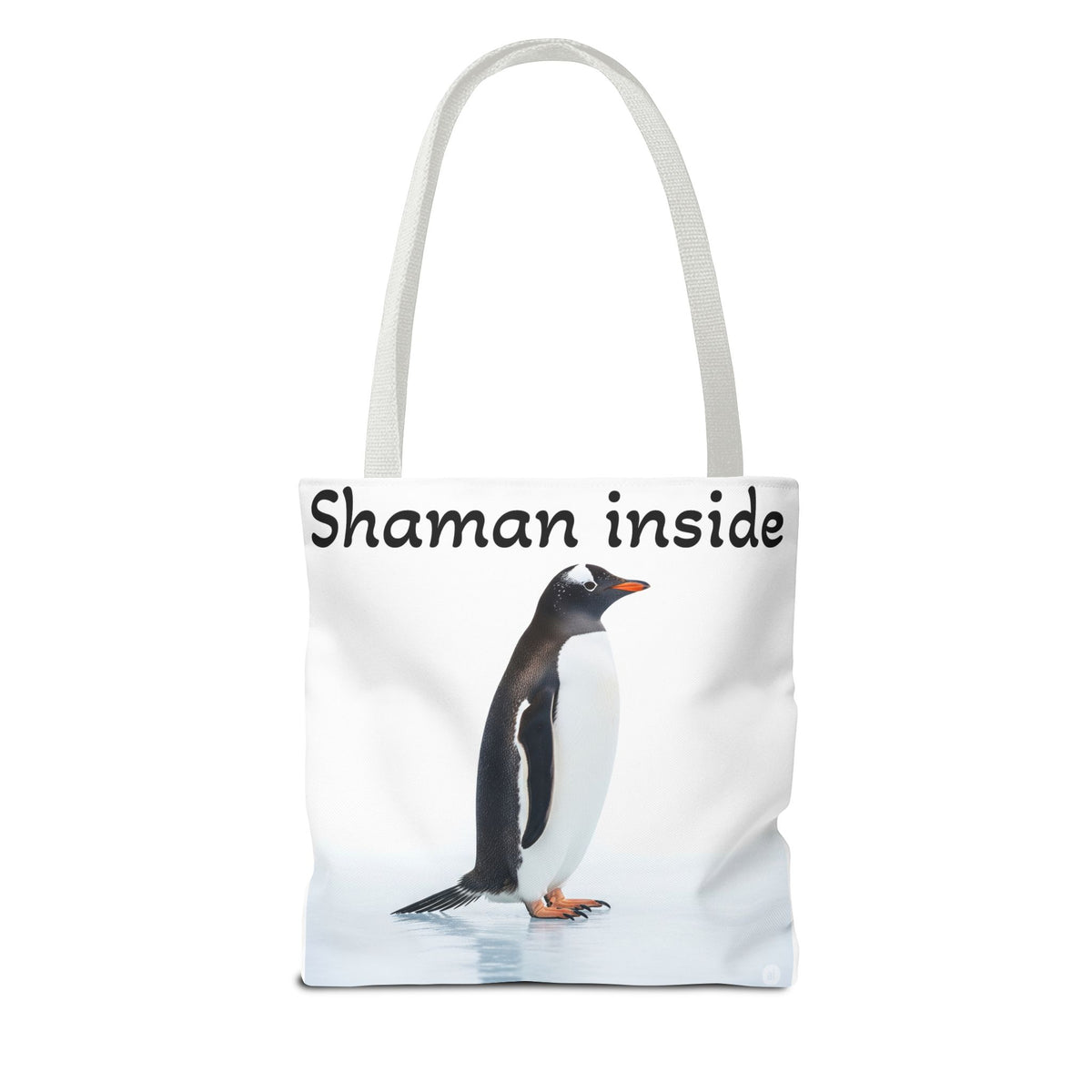 Shaman Inside Penguin Tote Bag – Spiritual Wildlife AOP Reusable Tote