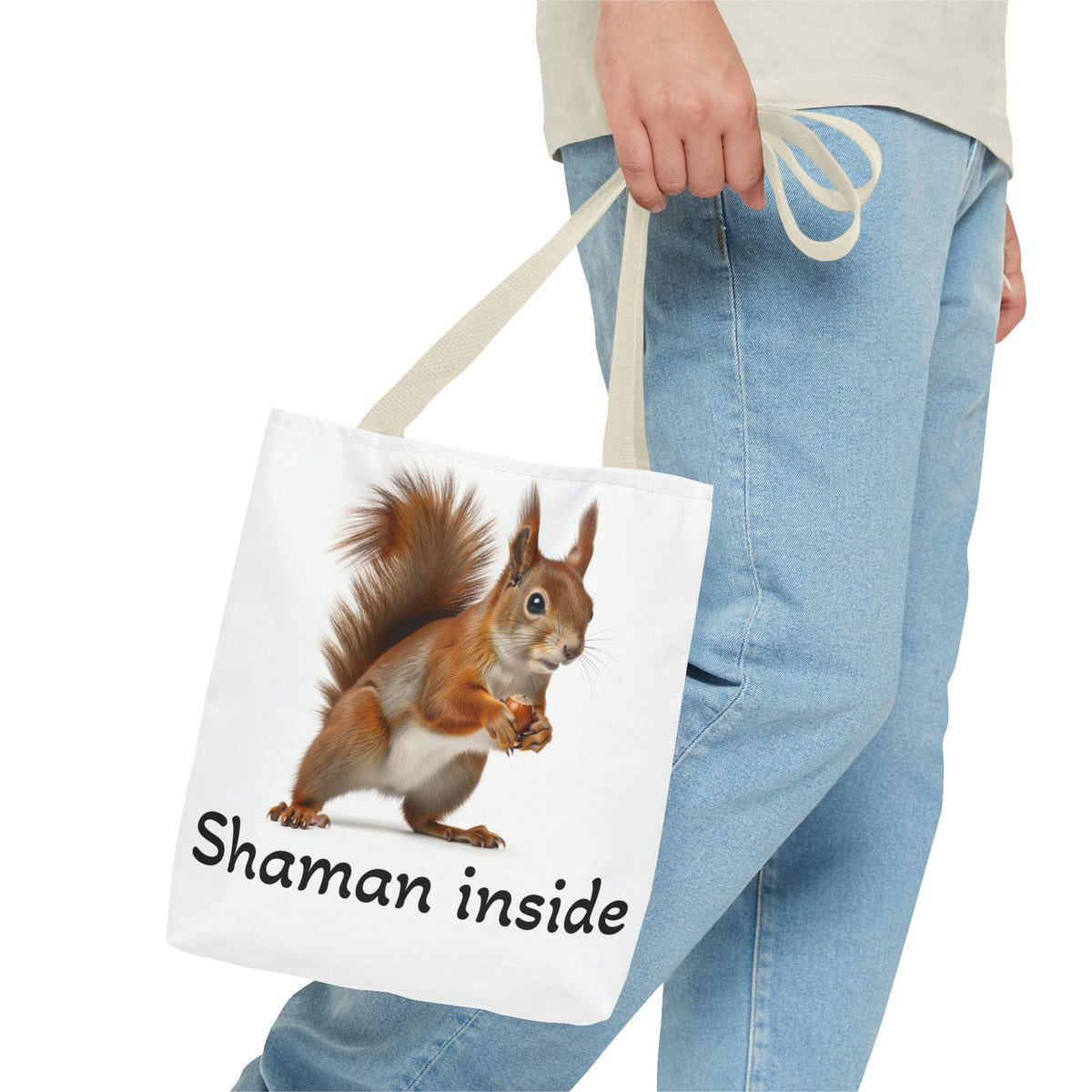 Squirrel "Shaman Inside" Tote Bag