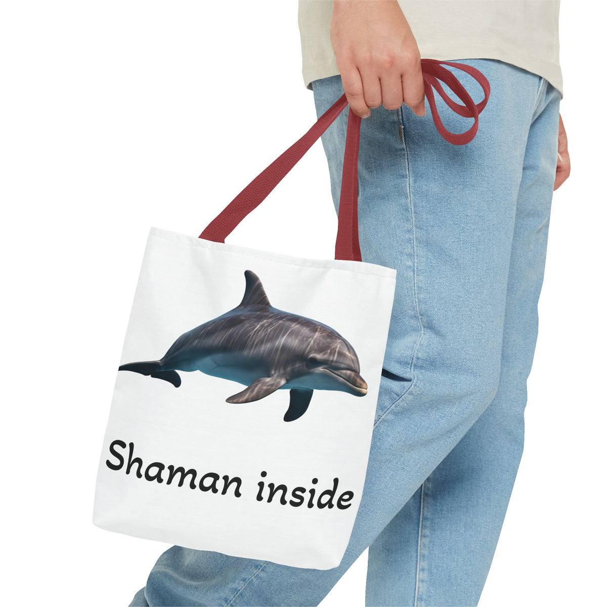 Borsa tote con grafica "Shaman Inside" di Dolphin