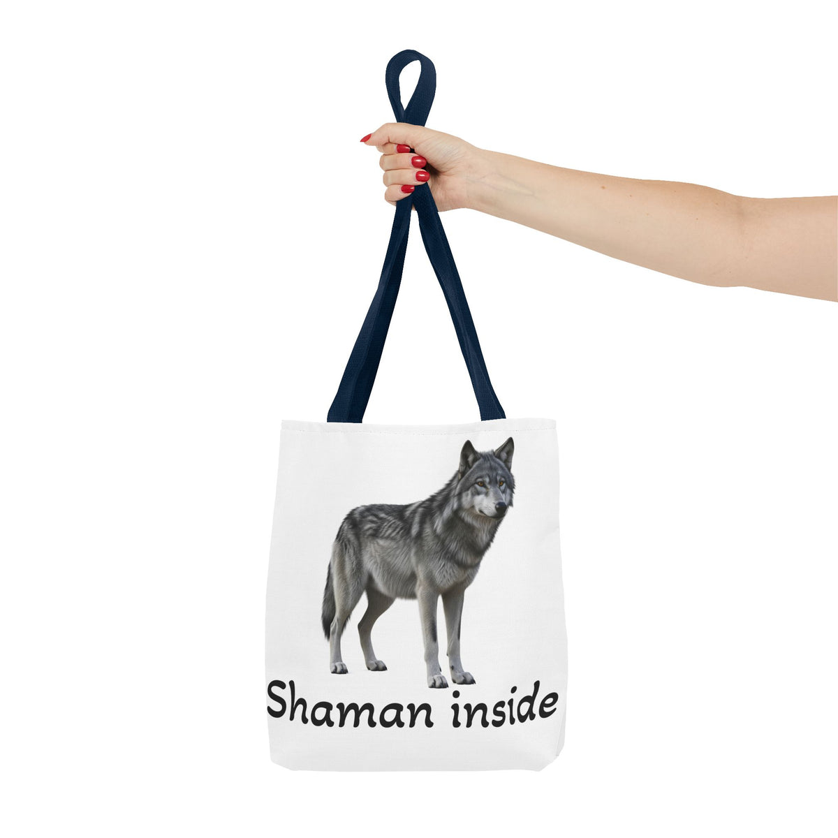Borsa tote Lupo 'Shaman Inside' – Borsa in tela natura spirituale
