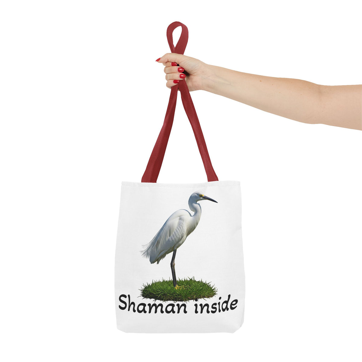 Heron 'Shaman Inside' Tote Bag — Spiritual Wildlife Canvas Tote