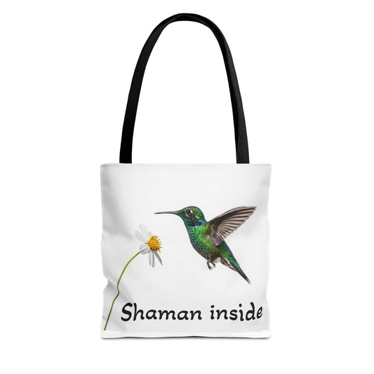Hummingbird 'Shaman Inside' Tote Bag — Spiritual Nature Shopper