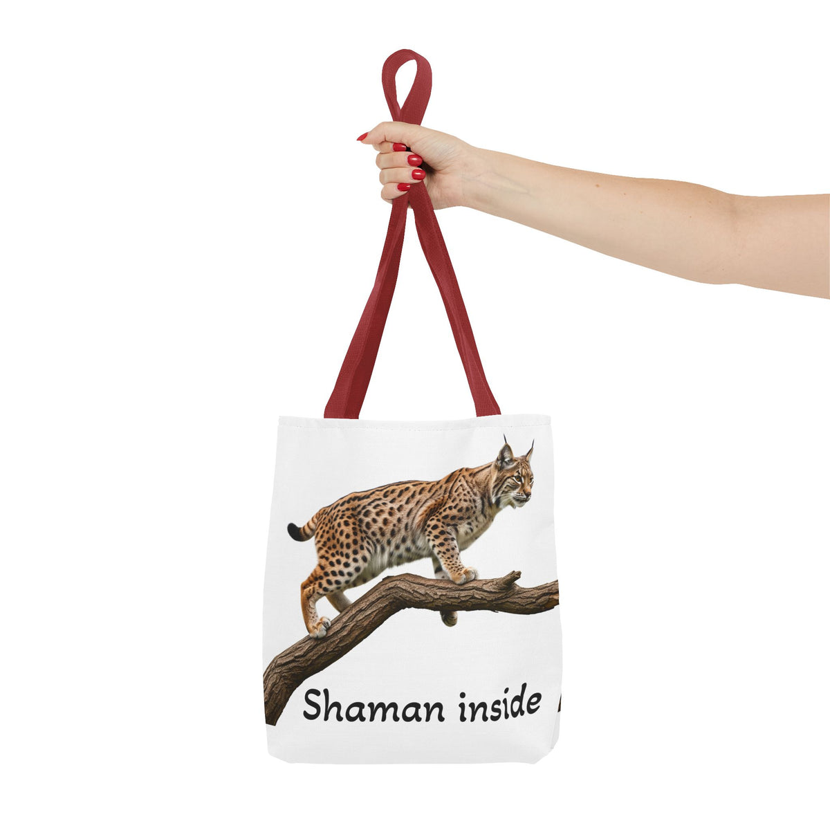 Lynx 'Shaman Inside' Tote Bag - Wildlife Spirit Animal Canvas Tote