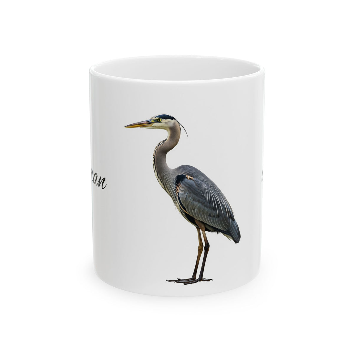 🪶 Tazza Grey Heron Spirit – Calma in movimento 