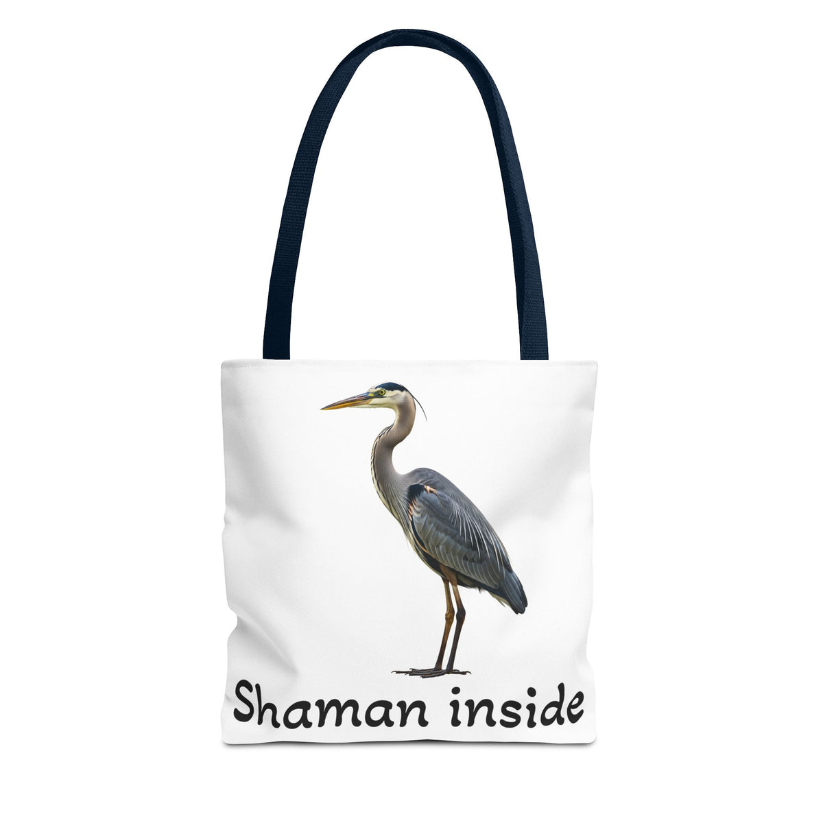 Heron 'Shaman Inside' Tote Bag — Spiritual Wildlife Canvas Tote