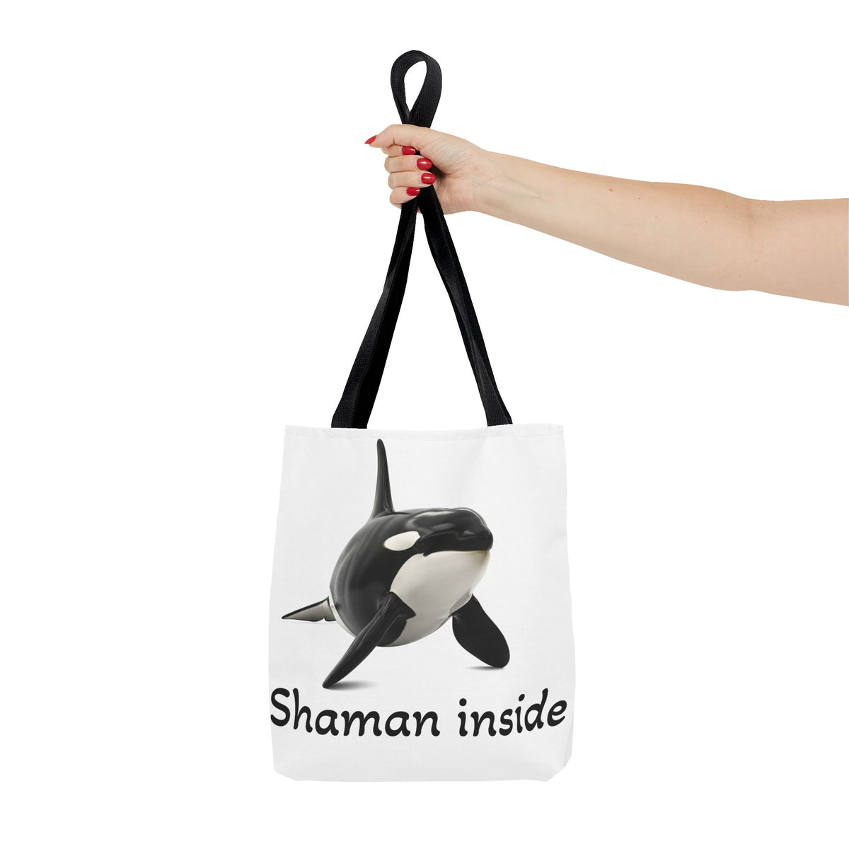 Orca "Shaman Inside" Tote Bag – Spiritual Whale Beach Market Bag