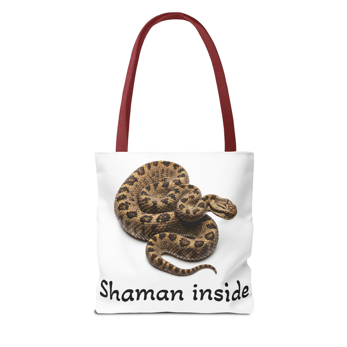 Shaman Inside Snake Adder Tote Bag – Spiritual Animal Totem Canvas Tote