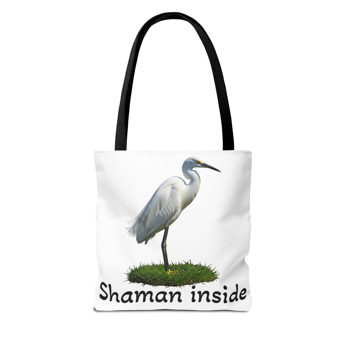 Heron 'Shaman Inside' Tote Bag — Spiritual Wildlife Canvas Tote