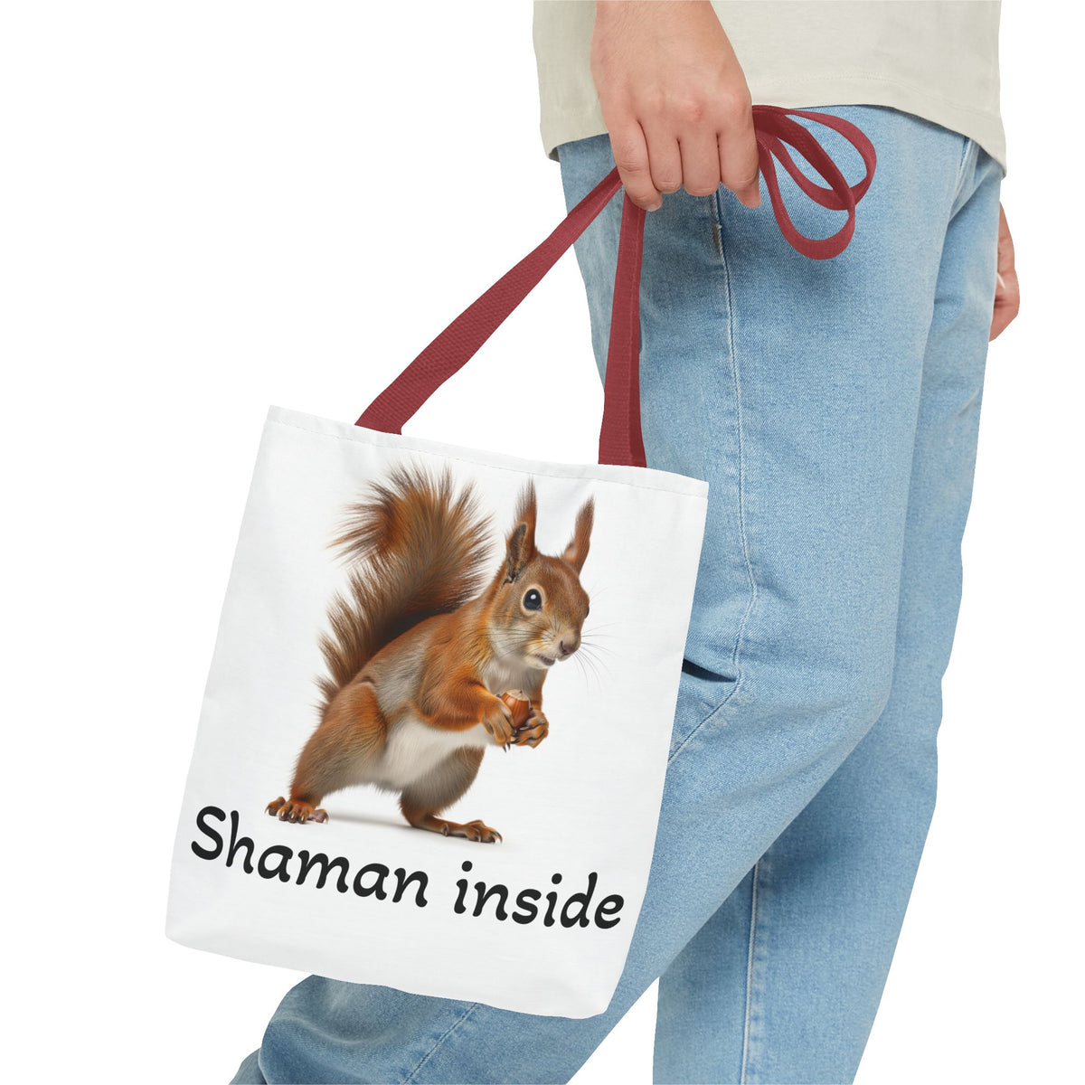 Squirrel "Shaman Inside" Tote Bag