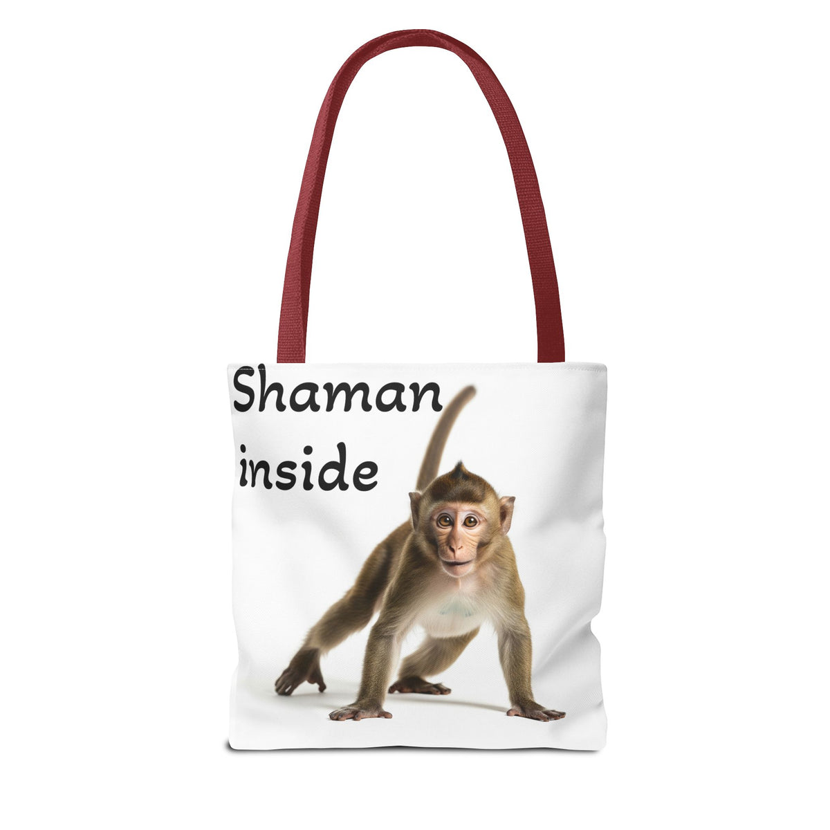 Borsa Tote Shaman Inside Monkey — Simpatica stampa di animale spirituale