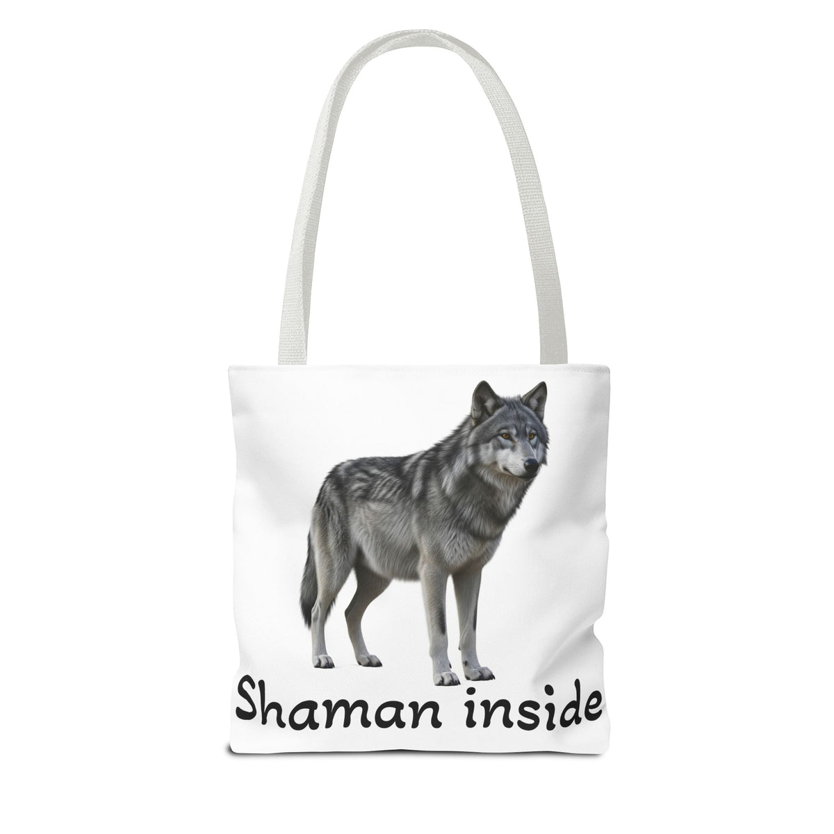 Borsa tote Lupo 'Shaman Inside' – Borsa in tela natura spirituale
