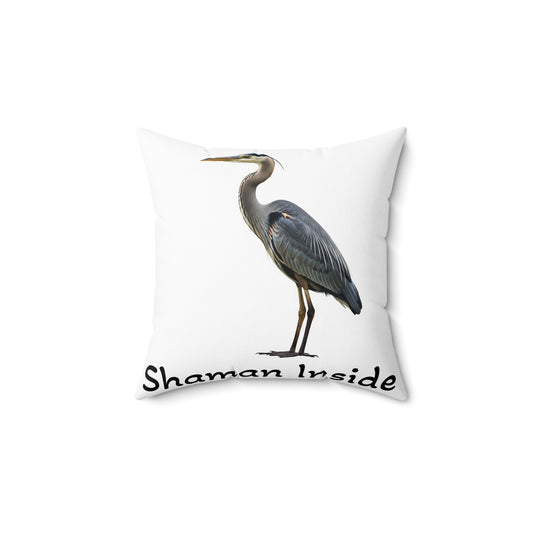 Cuscino Shaman Inside Grey Heron, decorazione per la casa unica, cuscino d'arredo accogliente, cuscino a tema uccelli, regalo perfetto per gli amanti della natura, interni [...]