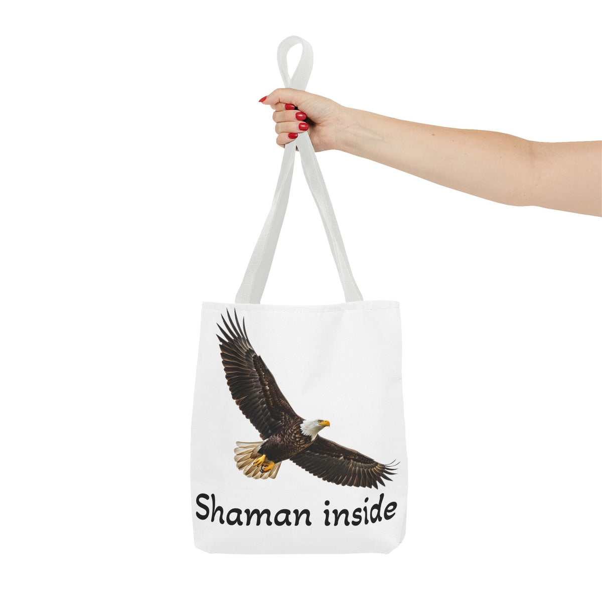 Bald Eagle 'Shaman Inside' Tote Bag