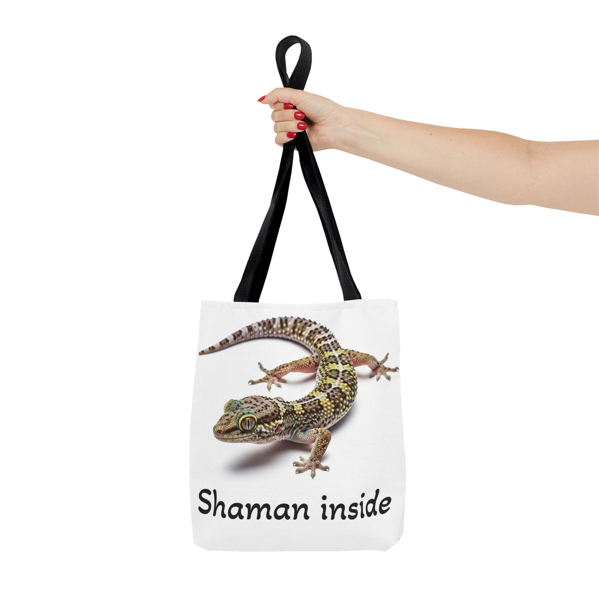 Tote — 'Shaman Inside' Gecko Graphic Tote Bag