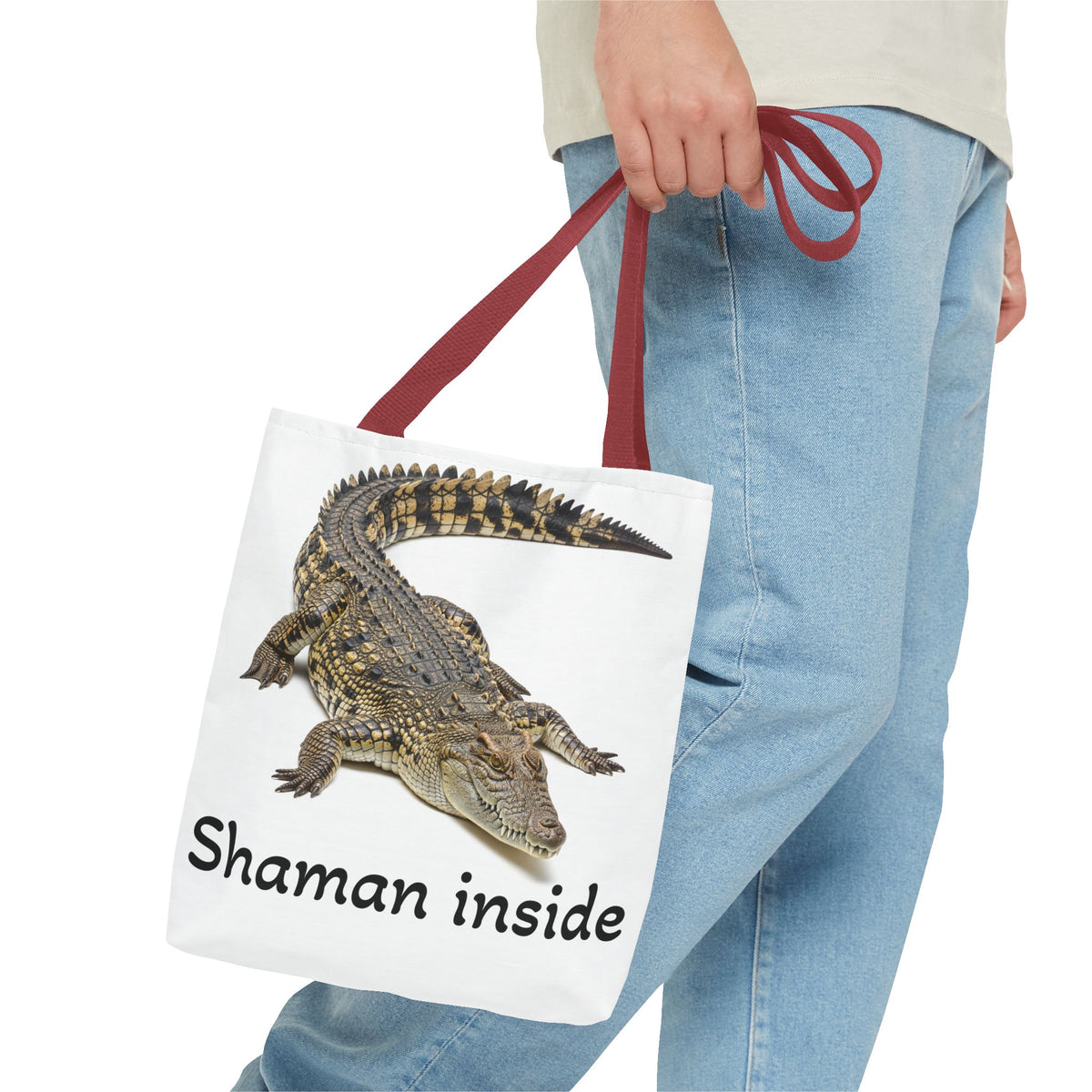 Crocodile "Shaman Inside" Tote Bag
