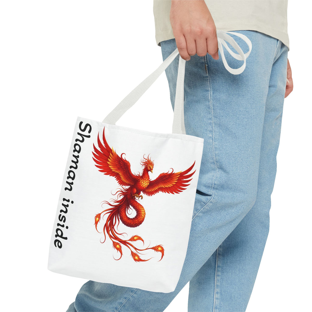 Borsa Phoenix - Borsa boho spirituale 'Shaman Inside' per l'uso quotidiano