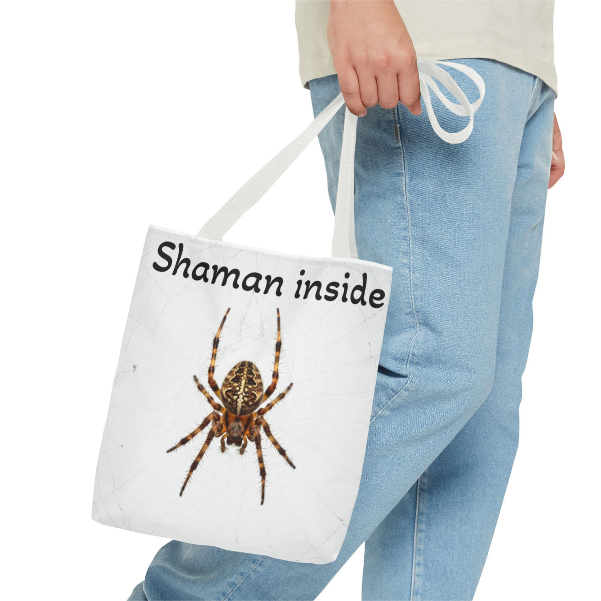 Tote Bag — "Shaman Inside" Spider Graphic Tote