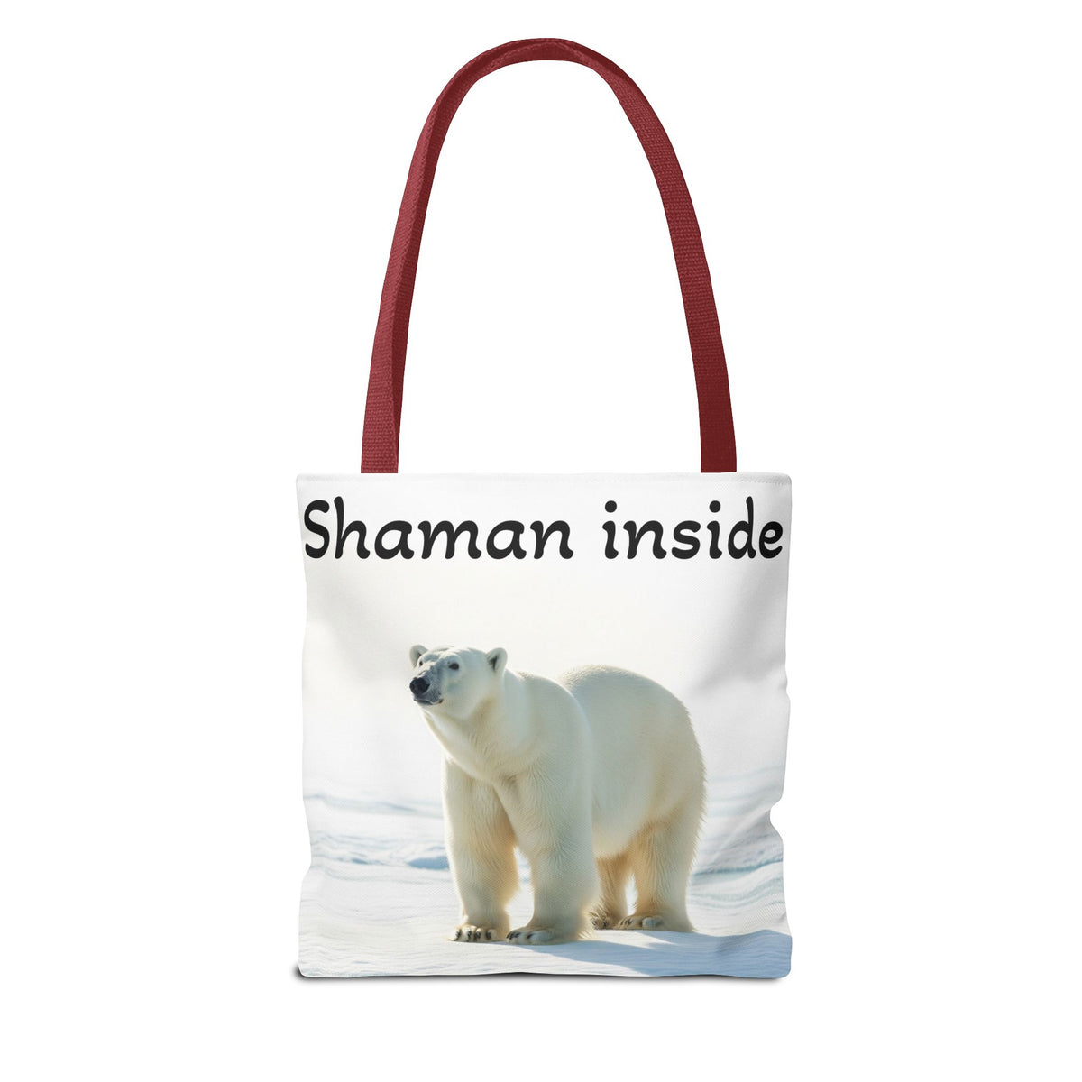 Borsa Tote Shaman Inside – Shopper con natura spirituale di orso polare