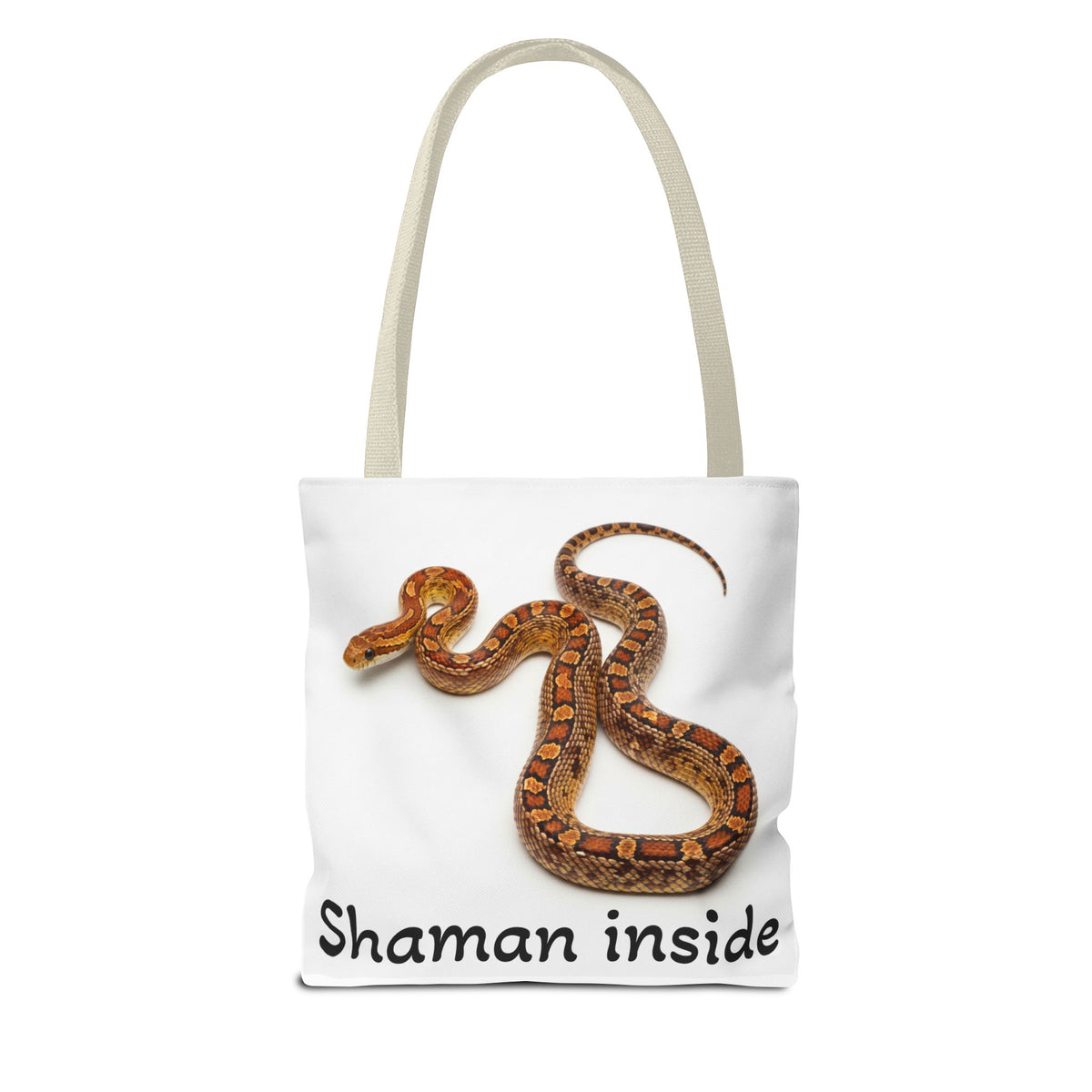 Shaman Inside Snake Tote Bag – Boho Spiritual AOP Carryall