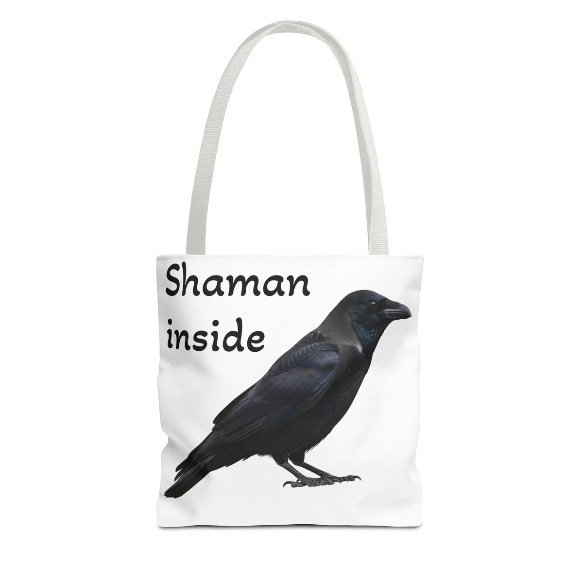 Shaman Inside Crow Tote Bag — Mystic Raven AOP Shopper